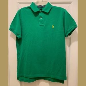 SOLD POLO Ralph Lauren Kelly Green Short Sleeved Polo Shirt - Men's Medium